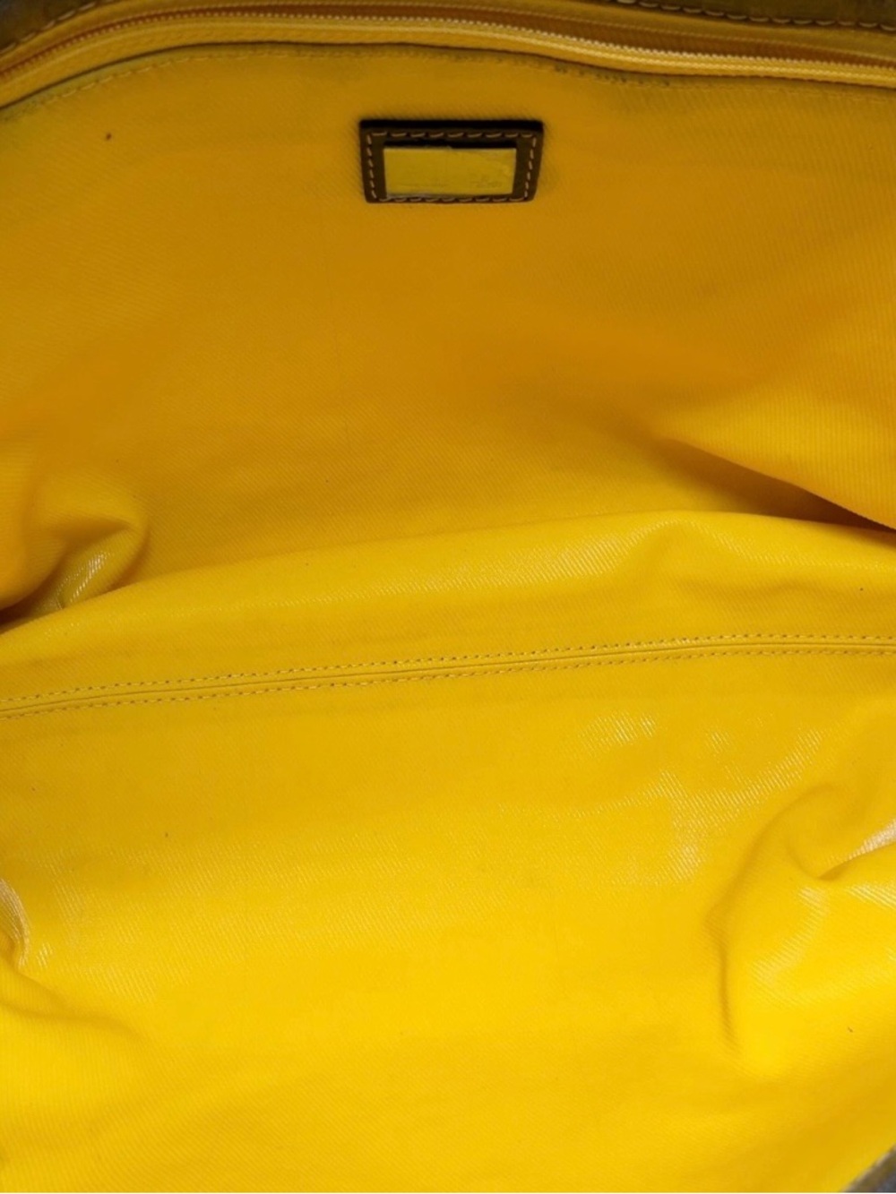 FENDI FF Brown Zucca Pattern Shoulder Tote - Picture 12 of 12